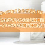 放っておくと広がり続けるトイレのカビ。トイレのカビ対策とお掃除方法