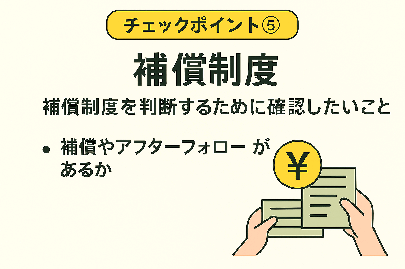 チェックポイント⑤補償制度