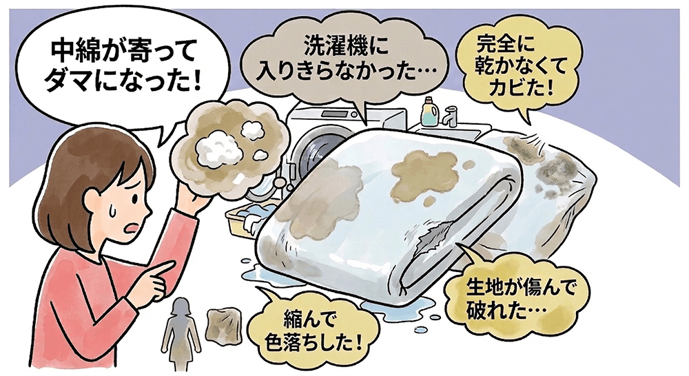 自分で洗濯した際の失敗＆後悔事例