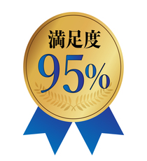 作業満足度97％人に勧めたい72％