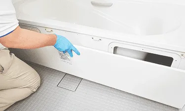 オプション　浴槽エプロン内洗浄