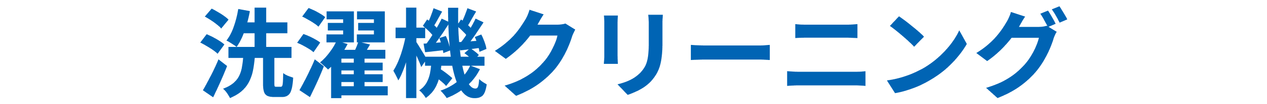 洗濯機クリーニング