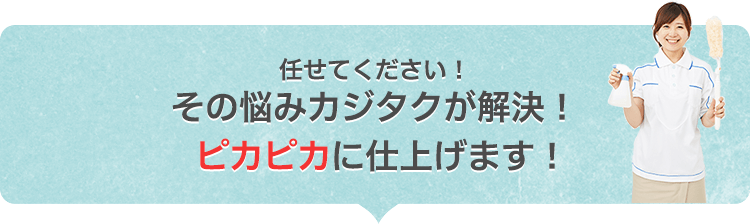 任せてください！その悩みカジタクが解決します！