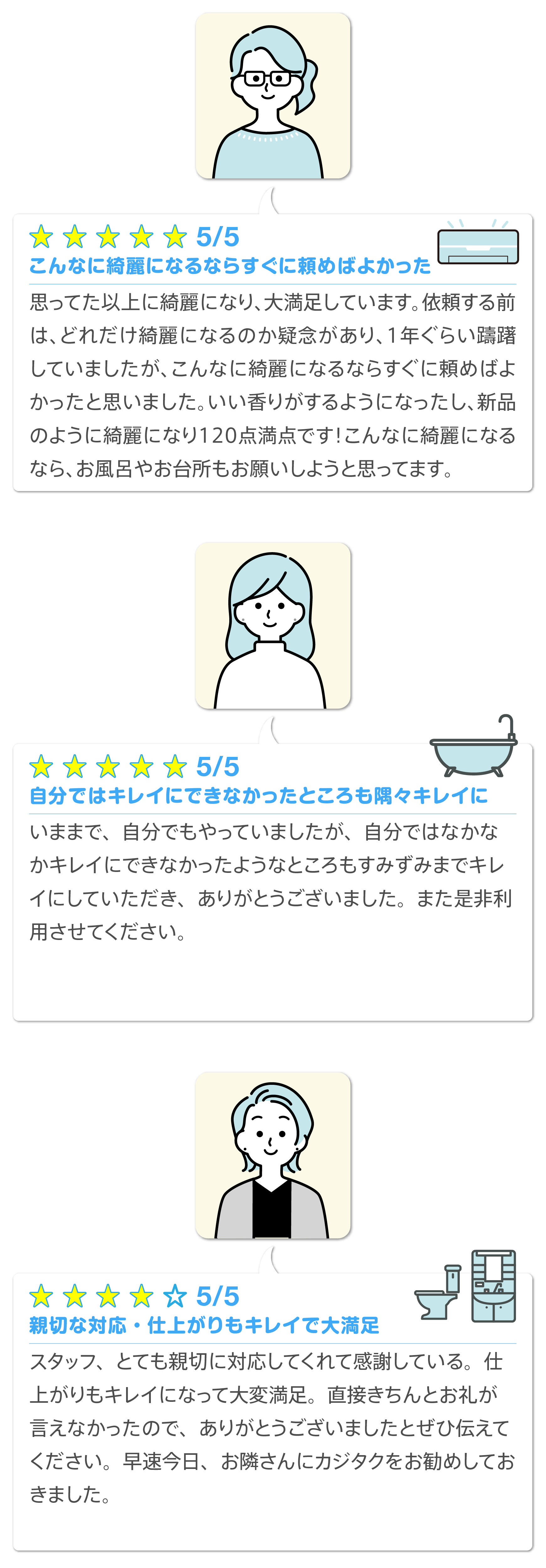 お客さまの声