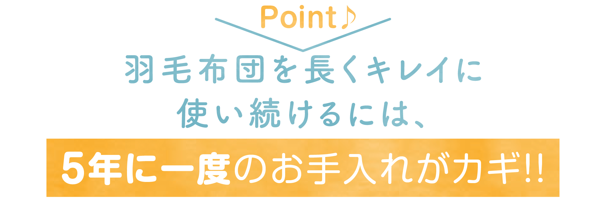 ５年に一度のお手入れがカギ!!