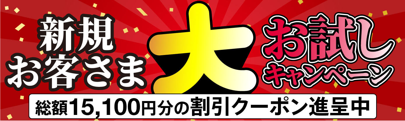 新規お客様大お試しキャンペーン