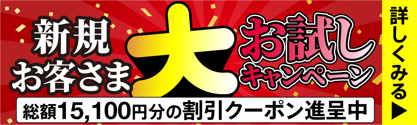 新規お客様大お試しキャンペーン
