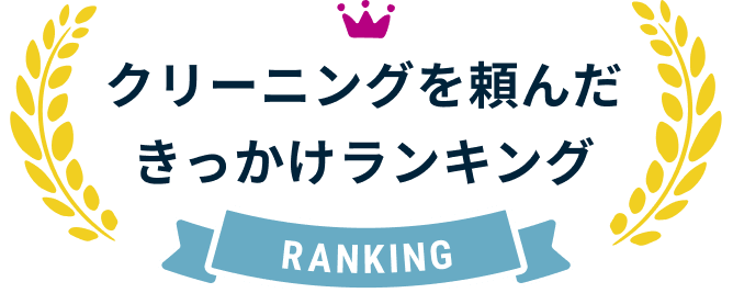 カジタクでお掃除・クリーニングを頼んだきっかけランキング