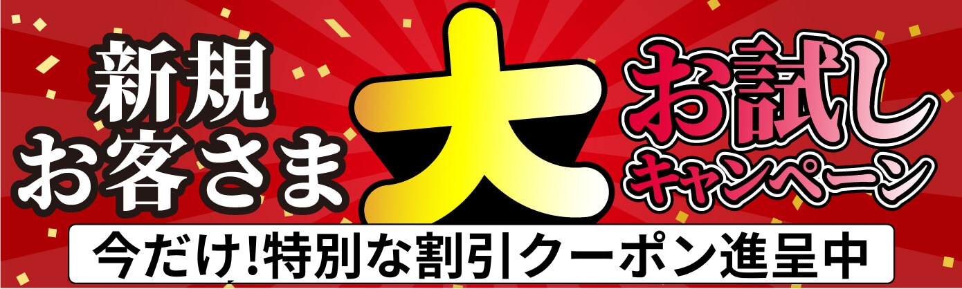 新規お客様大お試しキャンペーン
